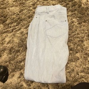 Light blue jeggings. Worn couple of times